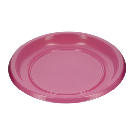 Wiederverwendbar Plastikteller Wirtschaftlich PS Fuchsia Ø17cm (300 Stück)