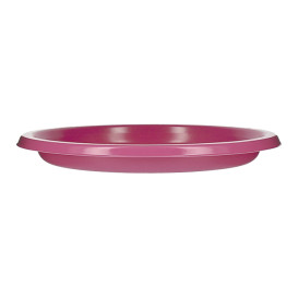 Wiederverwendbar Plastikteller Wirtschaftlich PS Fuchsia Ø17cm (300 Stück)