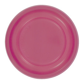 Wiederverwendbar Plastikteller Wirtschaftlich PS Fuchsia Ø22cm (200 Stück)