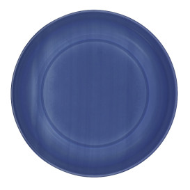 Wiederverwendbar Plastikteller Tief Wirtschaftlich PS Dunkelblau Ø20,5cm (150 Stück)