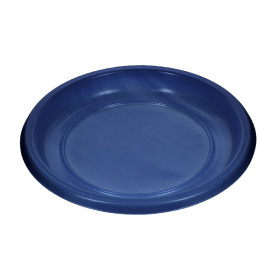Wiederverwendbar Plastikteller Wirtschaftlich PS Dunkelblau Ø17cm (25 Stück)