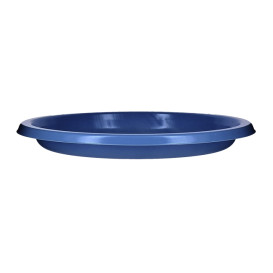 Wiederverwendbar Plastikteller Wirtschaftlich PS Dunkelblau Ø17cm (25 Stück)