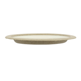 Platte aus Biologisch abbaubarer Bagasse Weiß Ø22,5cm (120 Stück)