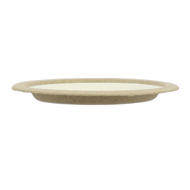 Platte aus Biologisch abbaubarer Bagasse Weiß Ø22,5cm (10 Stück)