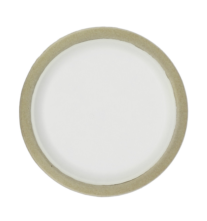 Platte aus Biologisch abbaubarer Bagasse Weiß Ø22,5cm (120 Stück) Platte aus Biologisch abbaubarer Bagasse Weiß Ø22,5cm (120 Stück)