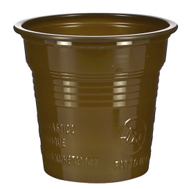Plastikbecher PS Braun 80ml Ø5,7cm (2400 Stück)