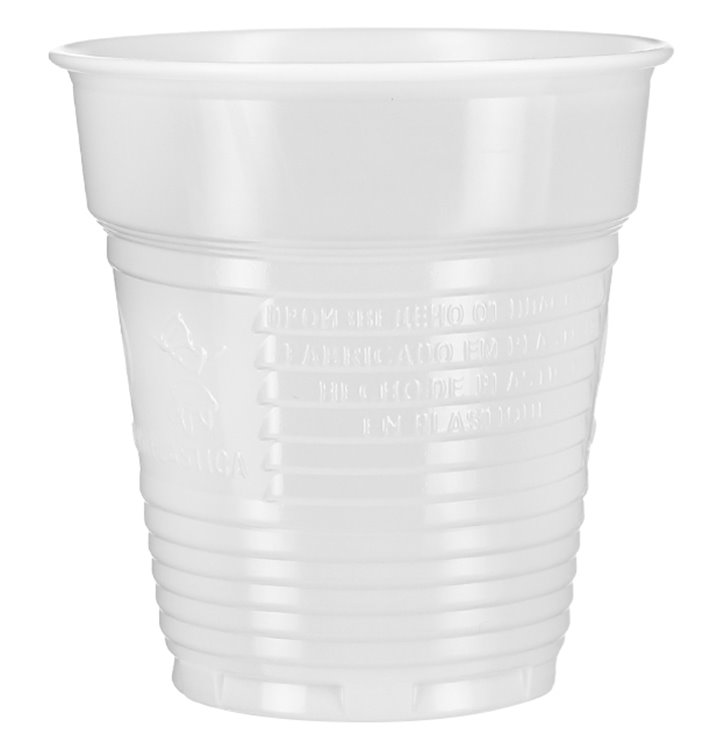 Plastikbecher Weiß 166ml Ø7,0cm (3.000 Stück)