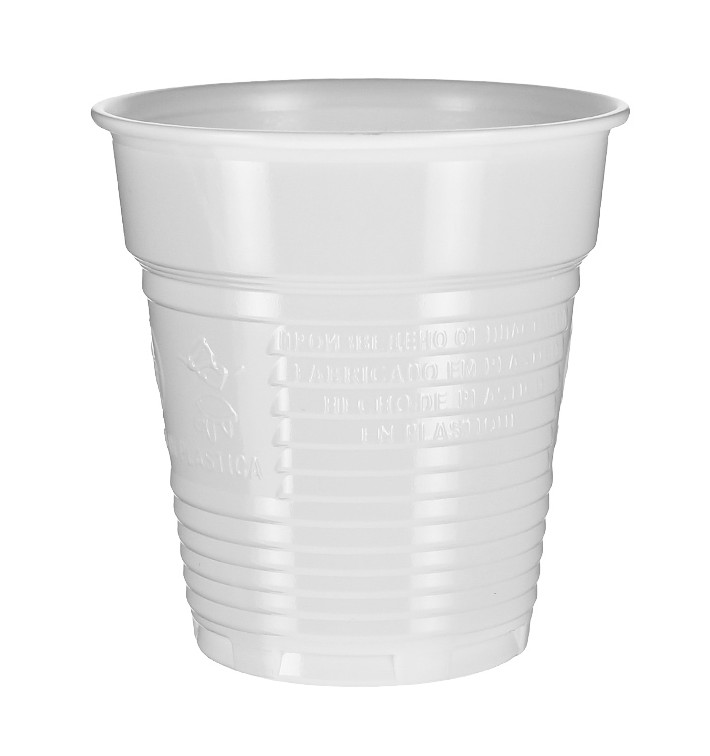 Plastikbecher Weiß 166ml Ø7,0cm (100 Stück)