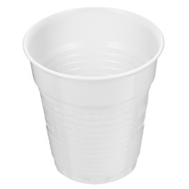 Plastikbecher Weiß 166ml Ø7,0cm (100 Stück)