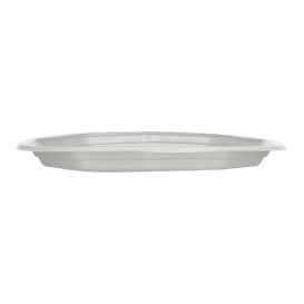 Platte Mehrweg PP "Deka" Flach weiß 220mm (33 Stück)