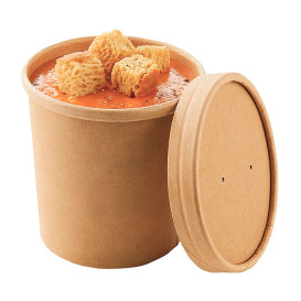 Kraft Pappbecher 12Oz/350ml Ø9cm (500 Stück)