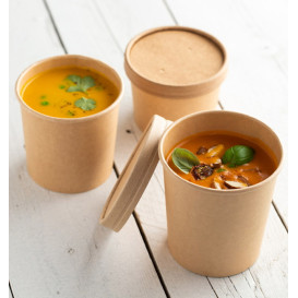 Kraft Pappbecher 16Oz/450ml Ø10cm (500 Stück)