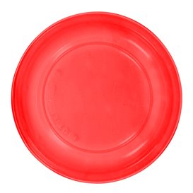 Wiederverwendbar Plastikteller Wirtschaftlich PS Rot Ø22cm (4 Stück)