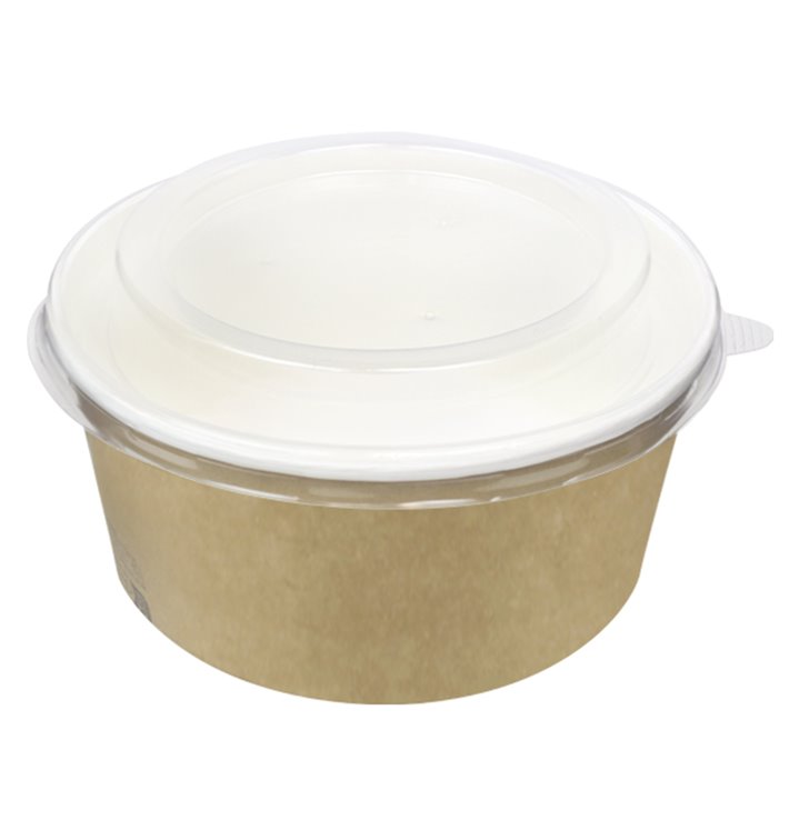 Suppenbecher To Go Kraft Mit Deckel PP 25 Oz/750ml (250 Stück)