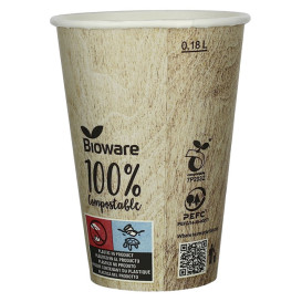 Bio Kaffeebecher to go PLA PLA 8 Oz/210ml Ø7,0cm (2500 Stück)