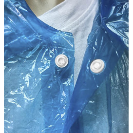 PE Gewand Blau Knopfverschluss (1 Stück)