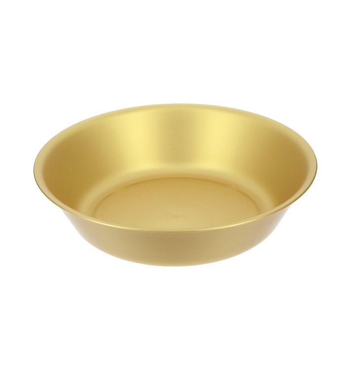 Wiederverwendbare Plastikteller PP Mineral Gold Ø18cm (6 Stück) Wiederverwendbare Plastikteller PP Mineral Gold Ø18cm (6 Stück)