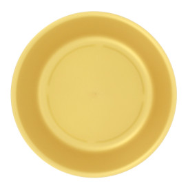 Wiederverwendbare Plastikteller PP Mineral Gold Ø18cm (54 Stück)