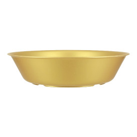 Wiederverwendbare Plastikteller PP Mineral Gold Ø18cm (54 Stück)