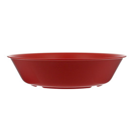 Wiederverwendbare Plastikteller PP Mineral Rot Ø18cm (54 Stück)
