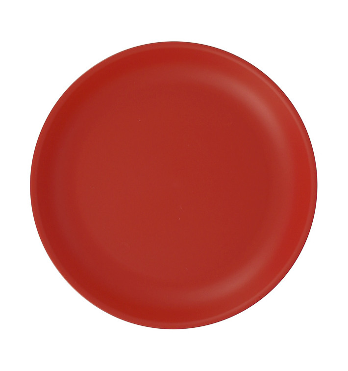 Wiederverwendbare Plastikteller PP Mineral Rot Ø21cm (54 Stück) Wiederverwendbare Plastikteller PP Mineral Rot Ø21cm (54 Stück)