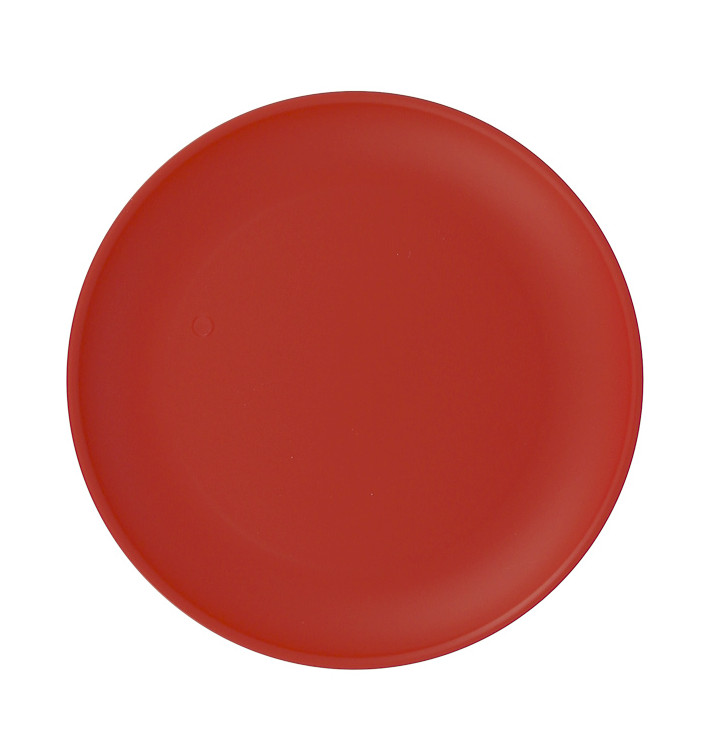 Wiederverwendbare Plastikteller PP Mineral Rot Ø23,5cm (6 Stück) Wiederverwendbare Plastikteller PP Mineral Rot Ø23,5cm (6 Stück)