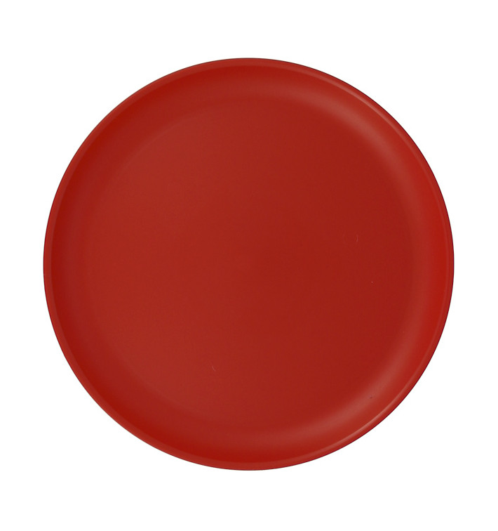 Wiederverwendbare Plastikteller PP Mineral Rot Ø27,5cm (54 Stück) Wiederverwendbare Plastikteller PP Mineral Rot Ø27,5cm (54 Stück)