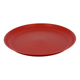 Wiederverwendbare Plastikteller PP Mineral Rot Ø27,5cm (6 Stück)
