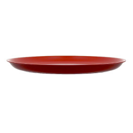 Wiederverwendbare Plastikteller PP Mineral Rot Ø27,5cm (6 Stück)