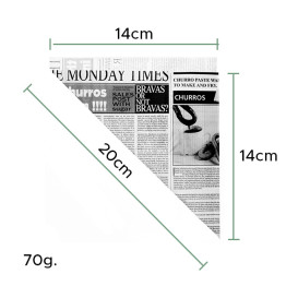 Spitztüten Pergament Fettabweisend 200mm 70g (2.000 Stück)