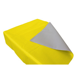 Papiertischdecke Zuschnitt Gelb 1,2x1,2 Meter 40g (300 Stück)