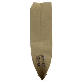 Burgerpapier fettdicht Kraft 14+7x24cm (1.000 Stück)