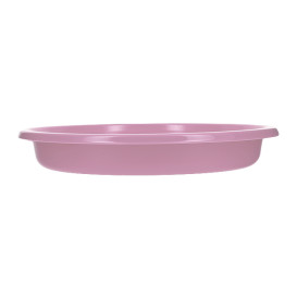 Wiederverwendbar Plastikteller Tief Wirtschaftlich PS Pink Ø20,5cm (25 Stück)
