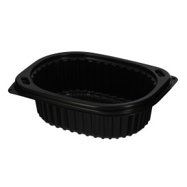 Plastikbehälter Rechtecking PP Schwarz 350ml 142x111x45mm (80 Stück)