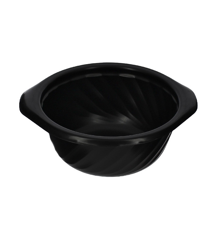 Plastikbehälter Rund PP Schwarz 400ml Ø144mm (600 Stück) Plastikbehälter Rund PP Schwarz 400ml Ø144mm (600 Stück)