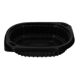 Plastikbehälter Rechtecking PP Schwarz 250ml 142x111x31mm (80 Stück)