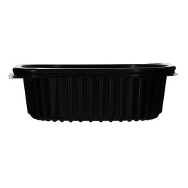 Plastikbehälter Rechtecking PP Schwarz 350ml 142x111x45mm (640 Stück)