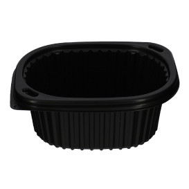 Plastikbehälter Rechtecking PP Schwarz 450ml 142x111x60mm (80 Stück)