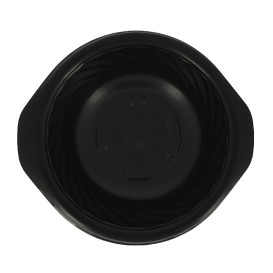 Plastikbehälter Rund PP Schwarz 400ml Ø144mm (600 Stück)
