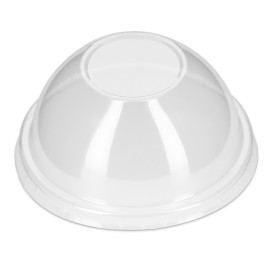 Domdeckel ohne Loch PP Transp. Ø7,9cm (100 Stück)