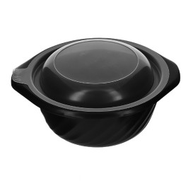 Deckel Lichtdurchlässig Plastikbehälter PP 550ml Ø149x27mm (100 Stück)
