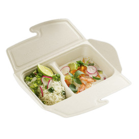 Menübox Zuckerrohr 2C 21x15x5cm 800ml. (200 Stück)