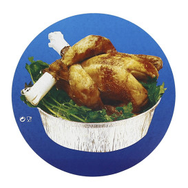 Pappdeckel für runde Aluschalen 1.900ml (125 Stück)