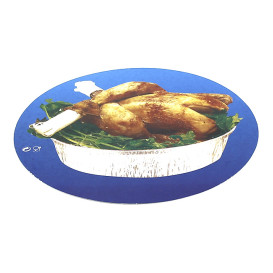 Pappdeckel für runde Aluschalen 1.900ml (125 Stück)
