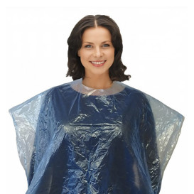 Einweg Umhang Polyetylen 83x110cm  Blau (1000 Stück)