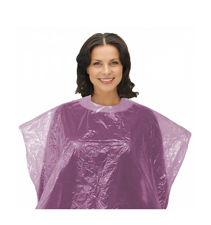 Einweg Umhang Polyetylen 83x110cm Rosa (1.000 Stück) Einweg Umhang Polyetylen 83x110cm Rosa (1.000 Stück)