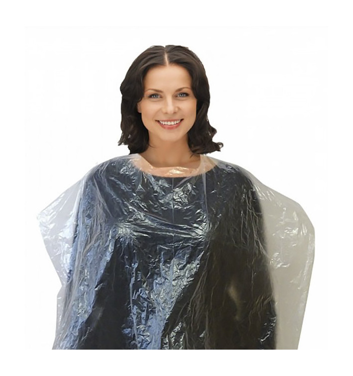 Einweg Umhang Polyetylen 83x110cm Transparent (1.000 Stück) Einweg Umhang Polyetylen 83x110cm Transparent (1.000 Stück)