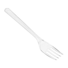 Gabel Plastik PS Wiederverwendbar Transparent 18cm (480 Stück)
