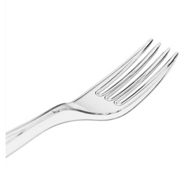 Gabel Plastik PS Wiederverwendbar Transparent 18cm (20 Stück)