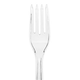 Gabel Plastik PS Wiederverwendbar Transparent 18cm (20 Stück)
